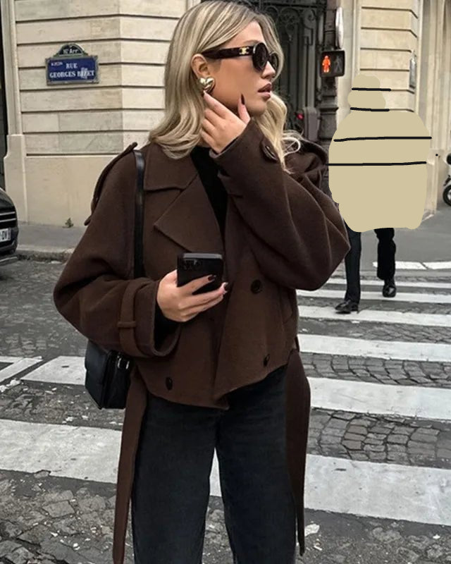 Double Breasted Short Jacket