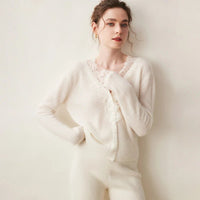 Cashmere Casual V-Neck Knit Sweater