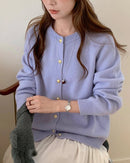 Classic Knit Wool Button Cardigan