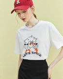 Casual Loose-Fitting Printed Short-Sleeved T-Shirt