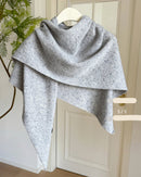Wool Oversized Triangle Shawl Scarf