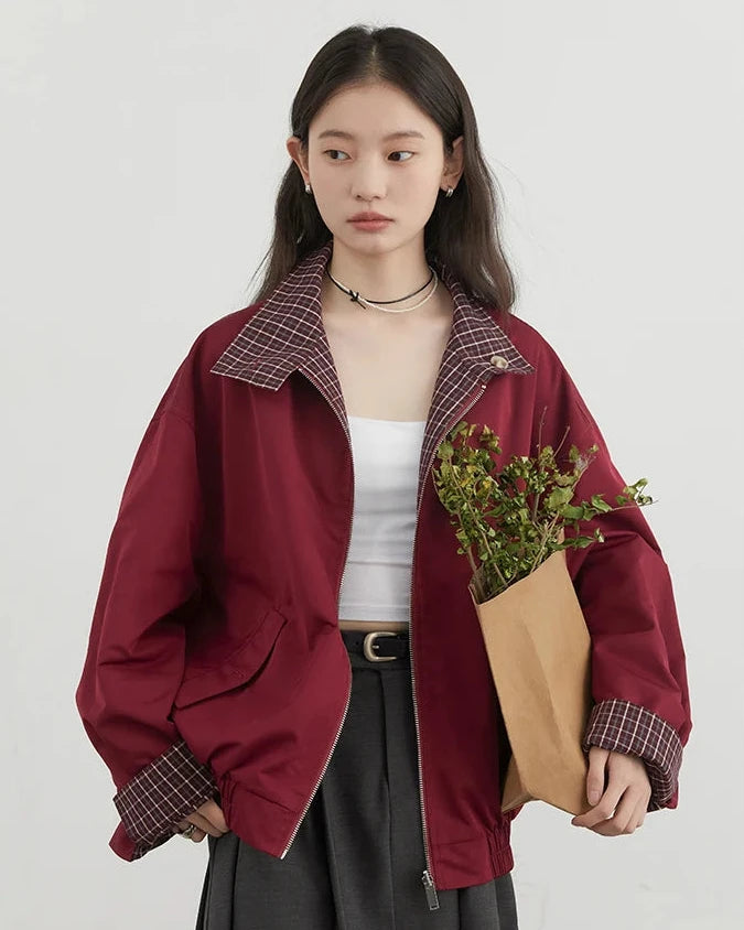 Reversible Stand Collar Jacket