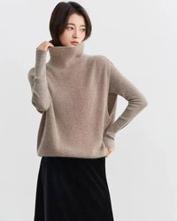 Wool Turtleneck Knit Sleeveless Vest