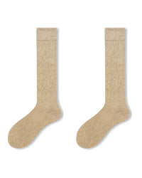 Wool Blend Knit Calf Length Socks