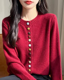Single Breasted Knitted Cardigan Sweater