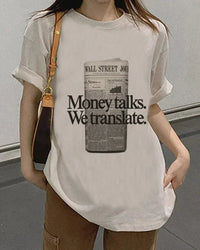 Letter-Print T-Shirt