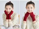 Fingerless Wool-Blended Gloves