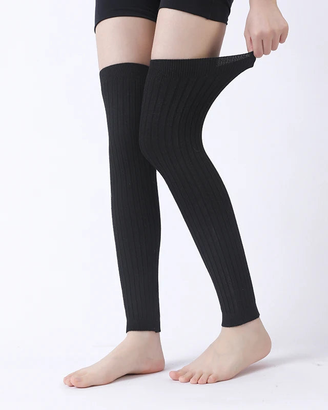 Knit Ruffle Leg Warmers