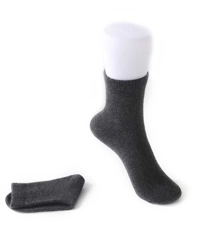 Cashmere Knit Mid-Tube Socks