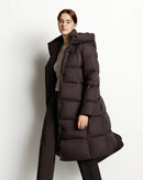 Women's Long Hooded Down Jacket