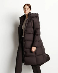 Women's Long Hooded Down Jacket