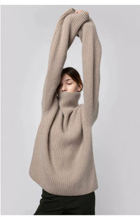 Turtleneck Loose Fit Cashmere Sweater