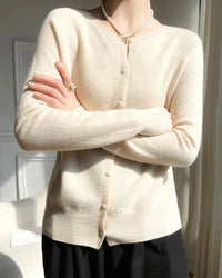 Women's Wool Button Knit Cardigan