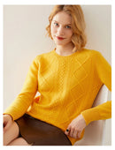 Round-Neck 100% Merino Wool Sweater