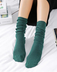 Soft Knit Casual Mid-Calf Socks