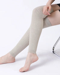 Knit Ruffle Leg Warmers