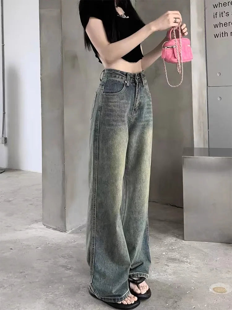 Vintage High Waist Wide-Leg Jeans