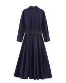 Shirt-Style Button-Down Dress