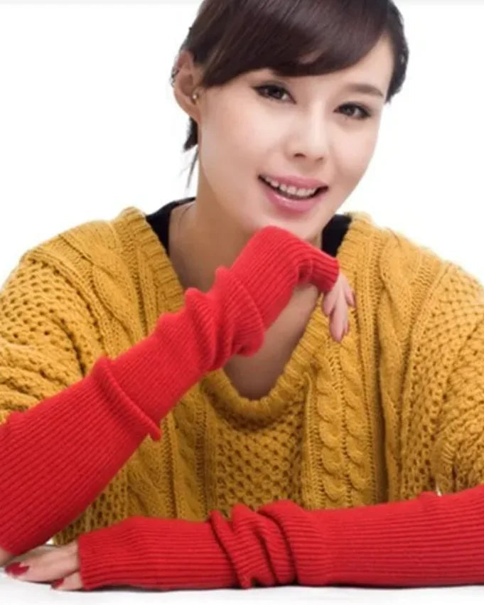 Cashmere Fingerless Arm Warmers
