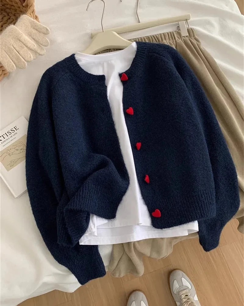 Women's Minimal Knit Cardigan Sweater