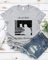 Fun Cat Print T-Shirt