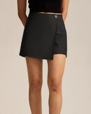 Asymmetric A-Line Mini Skort
