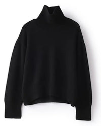 Pure Cashmere Turtleneck Pullover Sweater