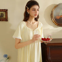 Casual Round Neck Loose Nightdress