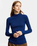 Simple Slim-Fitting Wool Turtleneck Sweater