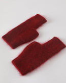 Raccoon Wool Fingerless Thumb Hole Gloves