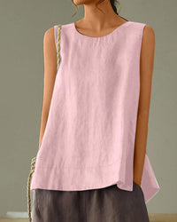 Effortless Woven Sleeveless Layering Vest