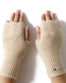 Soft Cashmere Knitted Fingerless Mittens