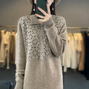 Polo Neck Cashmere Long Dress