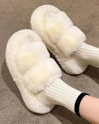 Fluffy Fur House Slippers