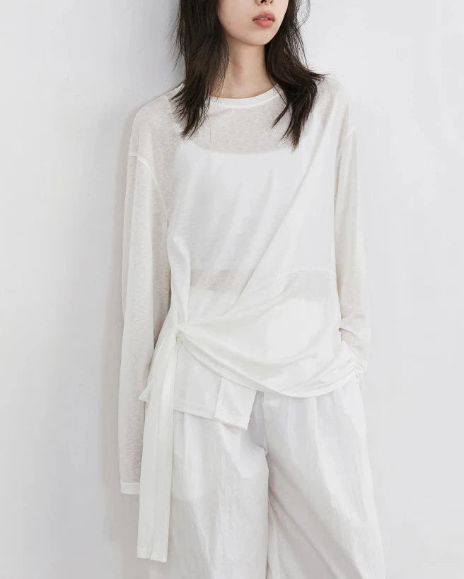 Lightweight Lyocell Long Sleeve Top