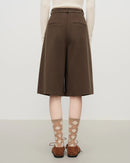 Retro Straight-Leg Loose High-Waisted Shorts