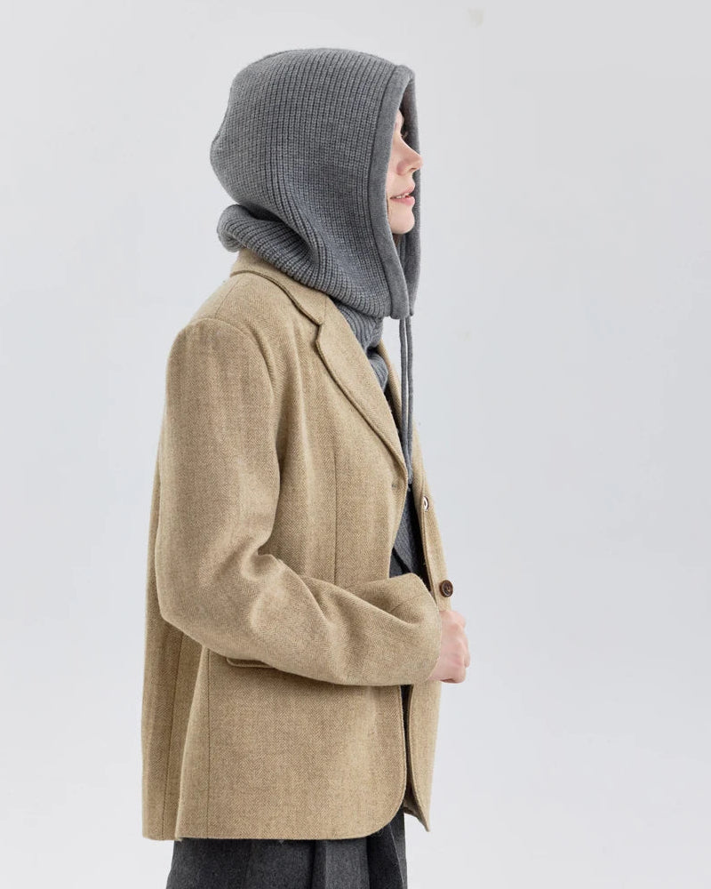 Women's Knit Balaclava Scarf Hat