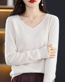 Merino Wool V-Neck Sweater