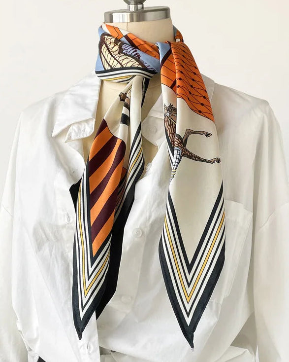 Women's Twill Diamond Silk Scarf