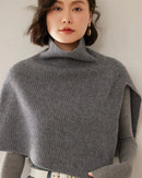 Cashmere Turtleneck Knitted Shawl Scarf