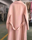 Belted Wool-Blend Wrap Coat