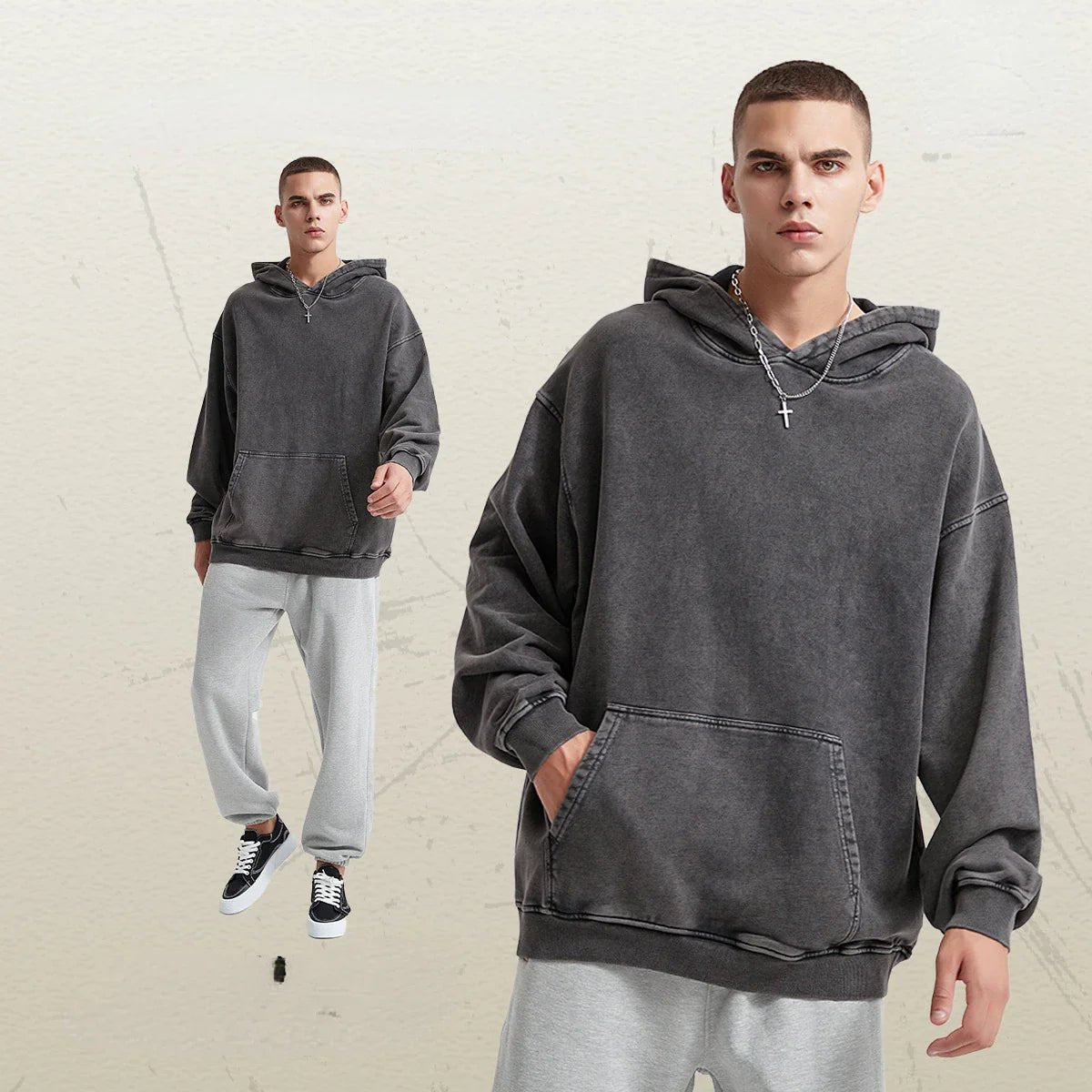 Cotton Loose Retro Thicken Hoodie