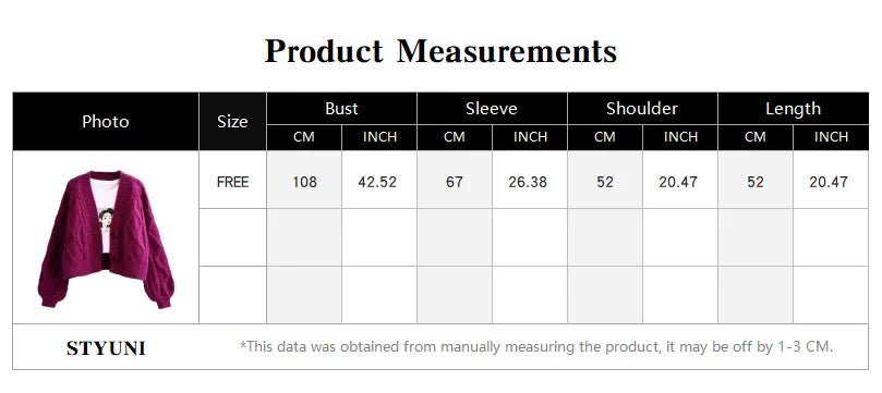 Twist Short V-Neck Single-breasted Knitted Cardigan