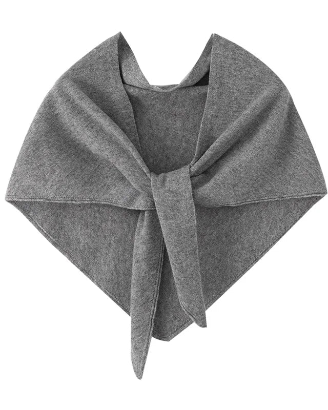 Merino Wool Triangle Knit Shawl