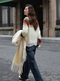 Retro Design Knitted Thick Christmas Sweater