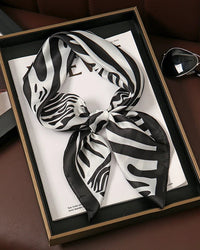Multifunction Paisley Square Silk Scarf