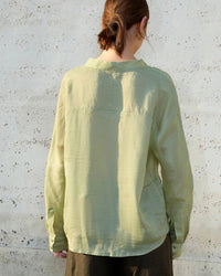 Retro V-Neck Sun Protection Long-Sleeved Shirt