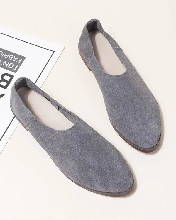 Women's Pointed-Toe Suede Loafers