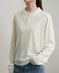 Versatile Collared Loose Pullover Sweater