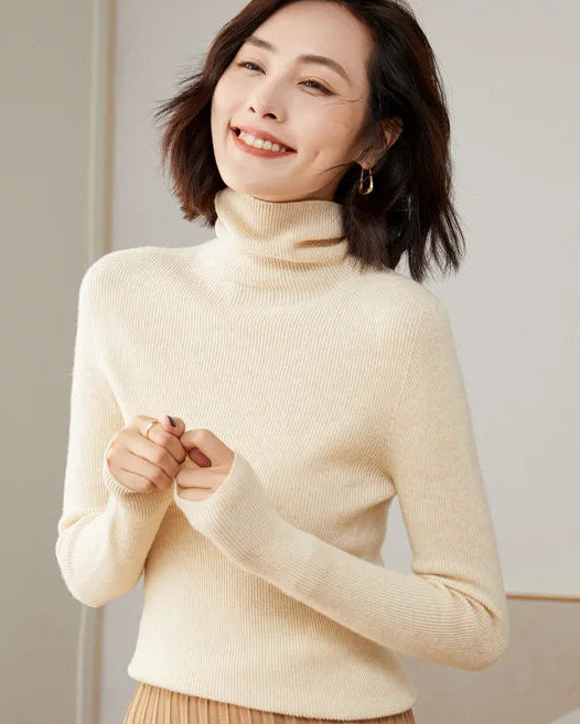Slim-Fit Wool Turtleneck Sweater